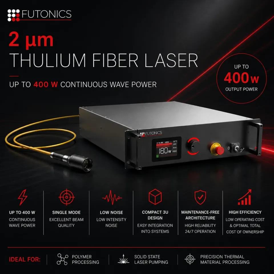 Futonics continuous-wave thulium fiber laser.